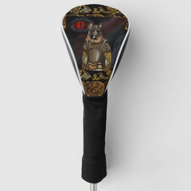 German Shepherd            Golf Head Cover (Front)