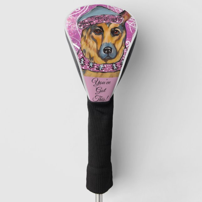 German Shepherd    Golf Head Cover (Front)