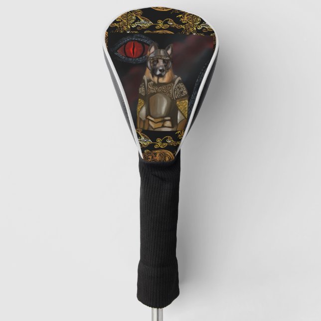 German Shepherd            Golf Head Cover (Front)