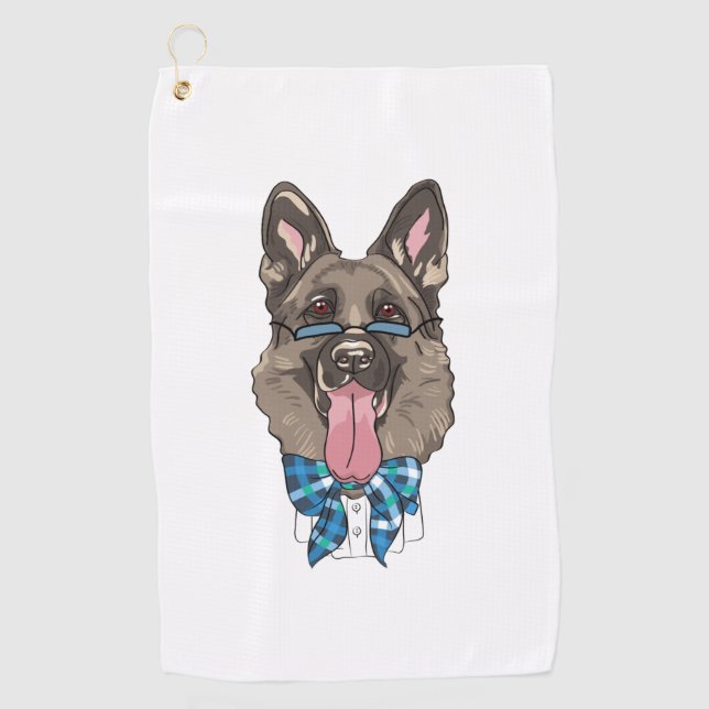 German Shepherd   Golf Towel (Front)