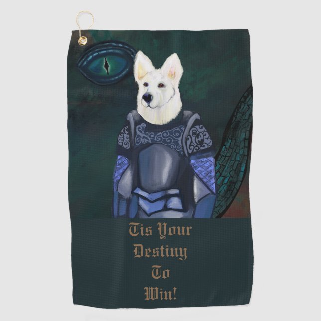 German Shepherd      Golf Towel (Front)