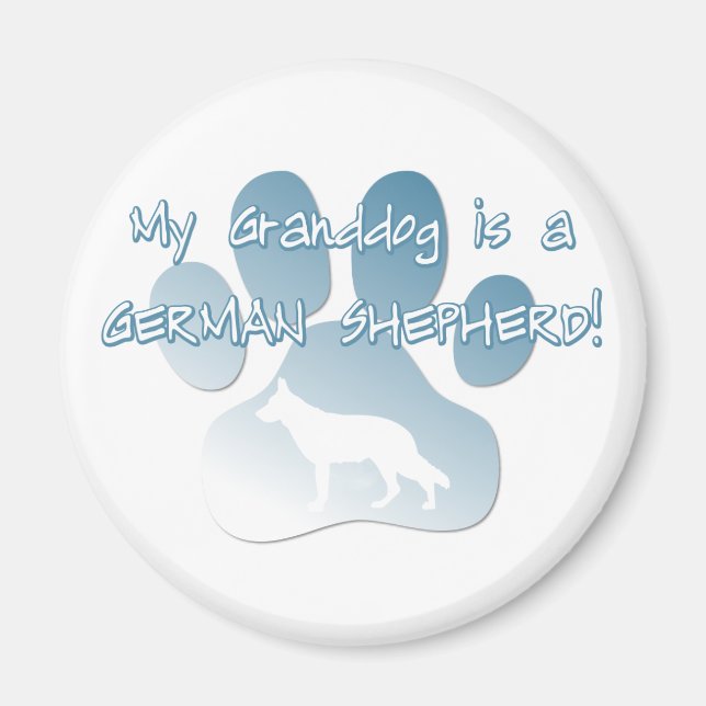 German Shepherd Granddog Magnet (Front)