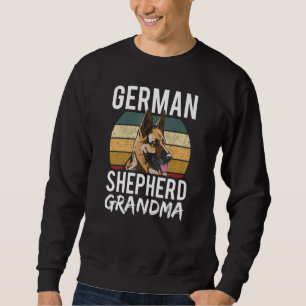 German Shepherd Grandma Dog Breed Puppy Lover Gran Sweatshirt