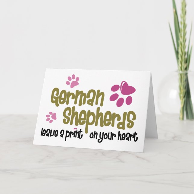 German Shepherd Greeting Card (Front)