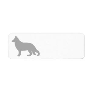 German Shepherd Grey Silhouette