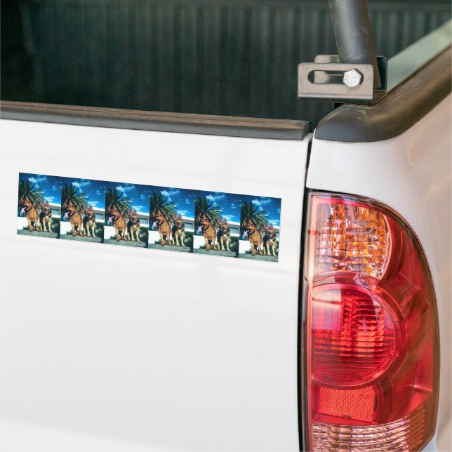 german shepherd group bumper sticker (On Truck)
