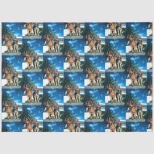 german shepherd group tissue paper