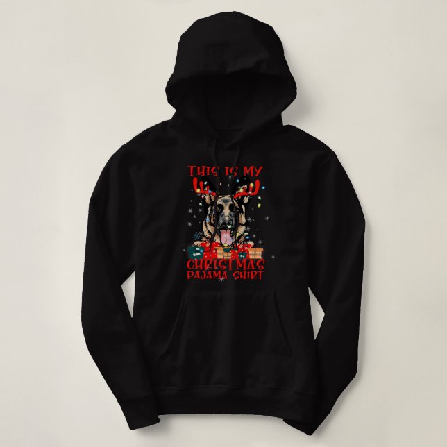 German Shepherd GSD Funny German Shepherd Deer Thi Hoodie (Design Front)