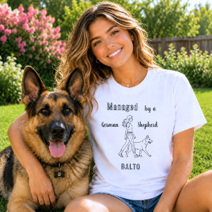 German Shepherd GSD humour managed T-Shirt