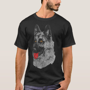 German Shepherd GSD K9 Police Dog Mum Dad Gift T-Shirt