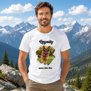 German Shepherd GSD Photo Loyalty T-Shirt