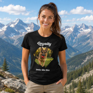 German Shepherd GSD Photo Loyalty T-Shirt