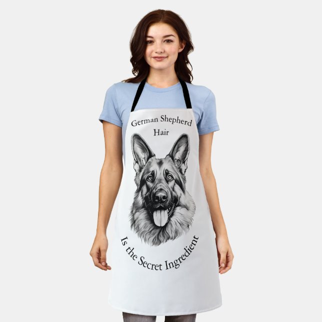 German Shepherd Hair the Secret Ingredient Apron (Worn)