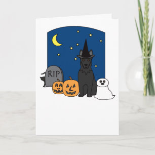 German Shepherd Halloween Card