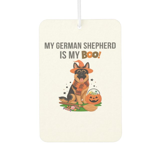 German Shepherd Halloween Costume  My German Sheph Car Air Freshener (Front)