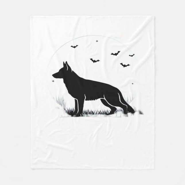 German Shepherd Halloween Costume  My German Sheph Fleece Blanket (Front)