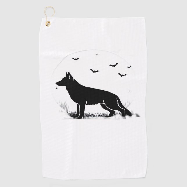 German Shepherd Halloween Costume  My German Sheph Golf Towel (Front)