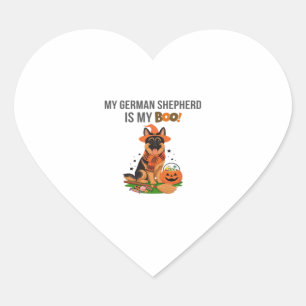 German Shepherd Halloween Costume  My German Sheph Heart Sticker
