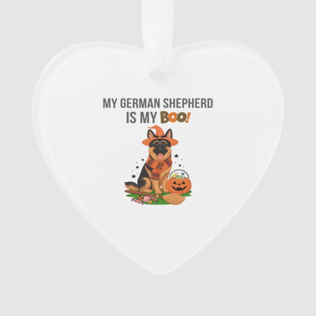 German Shepherd Halloween Costume  My German Sheph Ornament (Front)