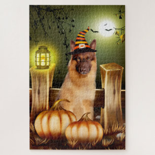 German Shepherd Halloween Jigsaw Puzzle