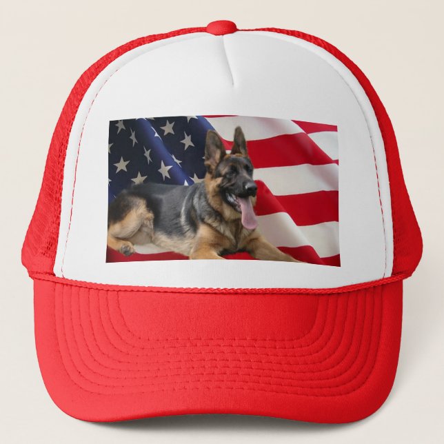 German Shepherd Hat America (Front)