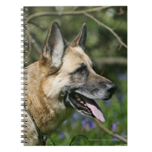German Shepherd Headshot 3 Notebook