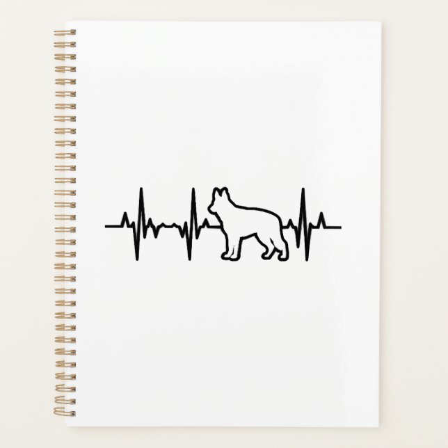 German Shepherd Heartbeat Planner (Front)