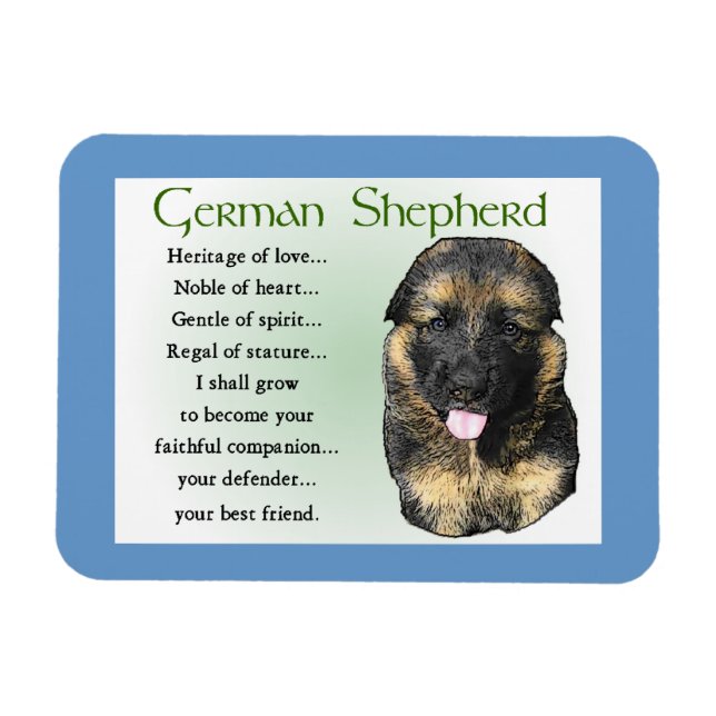 German Shepherd Heritage of Love Magnet (Horizontal)