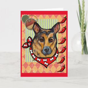 GERMAN SHEPHERD HOLIDAY CARD