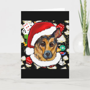 GERMAN SHEPHERD HOLIDAY CARD