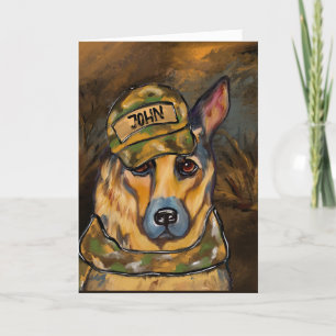 German Shepherd        Holiday Card