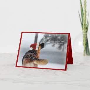 German Shepherd Holiday Greeting Card