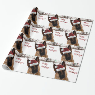German Shepherd Holiday Wrapping Paper