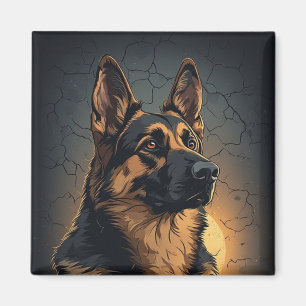 🦴 German Shepherd Home Decor For Dog Fans 🦴 Magnet