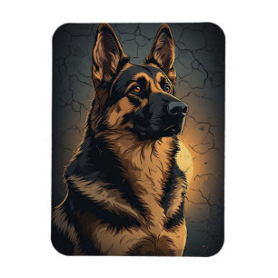 🦴 German Shepherd Home Decor For Dog Fans 🦴 Magnet