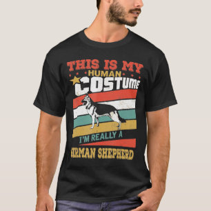 German Shepherd Human Costume Distressed Vintage H T-Shirt