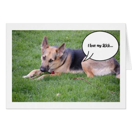 German Shepherd Humour Card