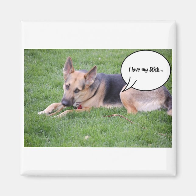 German Shepherd Humour Magnet (Front)
