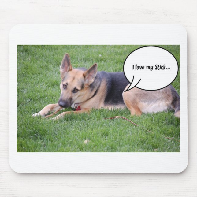 German shepherd Humour Mouse Mat (Front)