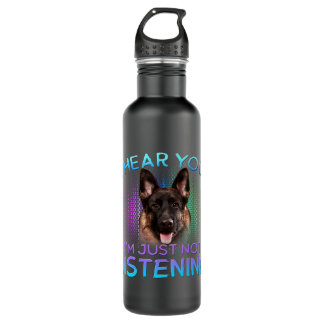 German Shepherd I hear you not listening 710 Ml Water Bottle