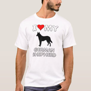 German Shepherd I Love My Heart Shirt