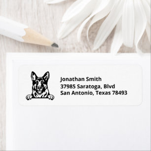 GERMAN SHEPHERD   Image on Return Address