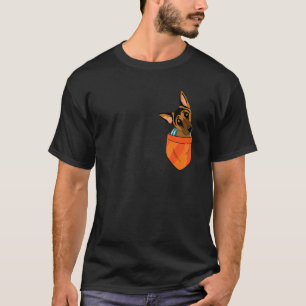 German Shepherd In Pocket Pup Puppy Pet Dog Dog T-Shirt
