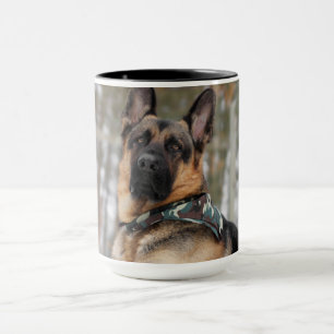 German Shepherd In Snow Mug