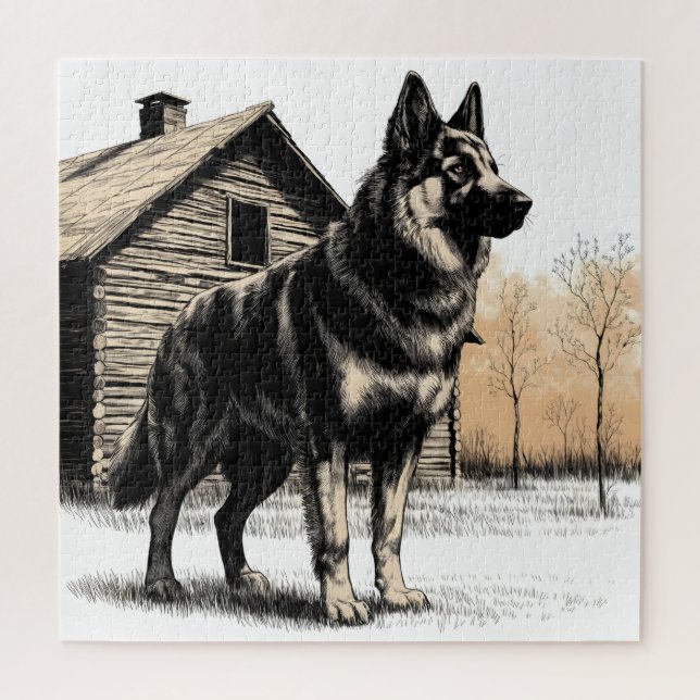 German Shepherd Jigsaw Puzzle (Vertical)