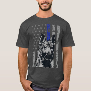 German Shepherd K9  Thin Blue Line Police Dog T-Shirt