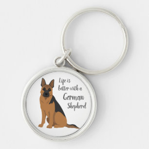 German Shepherd Key keychain. Any coat color of yo Key Ring