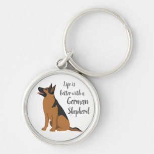 German Shepherd Key keychain. Any coat color of yo Ring