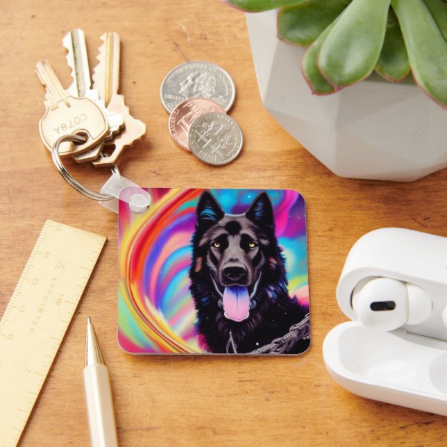 German Shepherd  Key Ring (Desk)