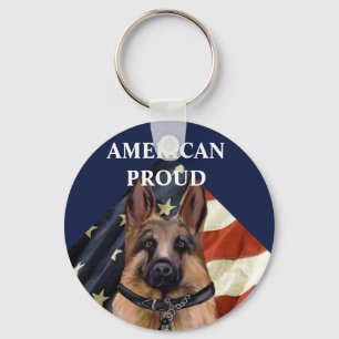 German Shepherd Key Ring